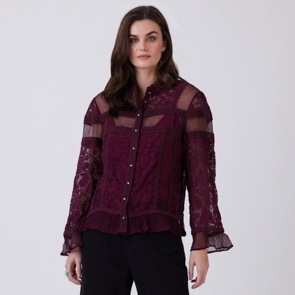 double d ranch petticoats on the prairie silk top matching skirt RTL $700 XS NWT - Picture 4 of 14